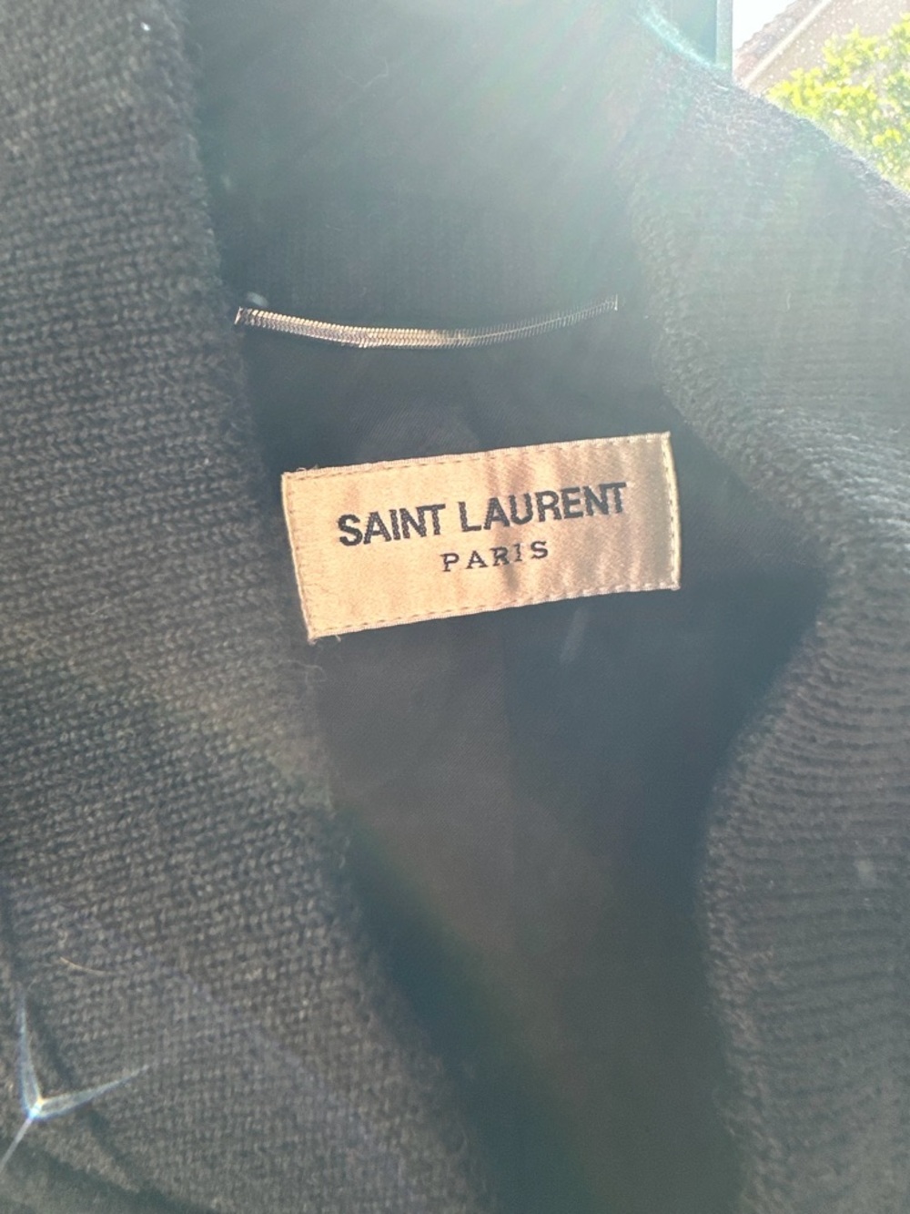 Saint Laurent Black Varsity Jacket
